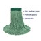 Boardwalk 5 in Looped-End Wet Mop, Green, Cotton/Synthetic, PK12, BWK502GNCT BWK502GNCT - alternate 3